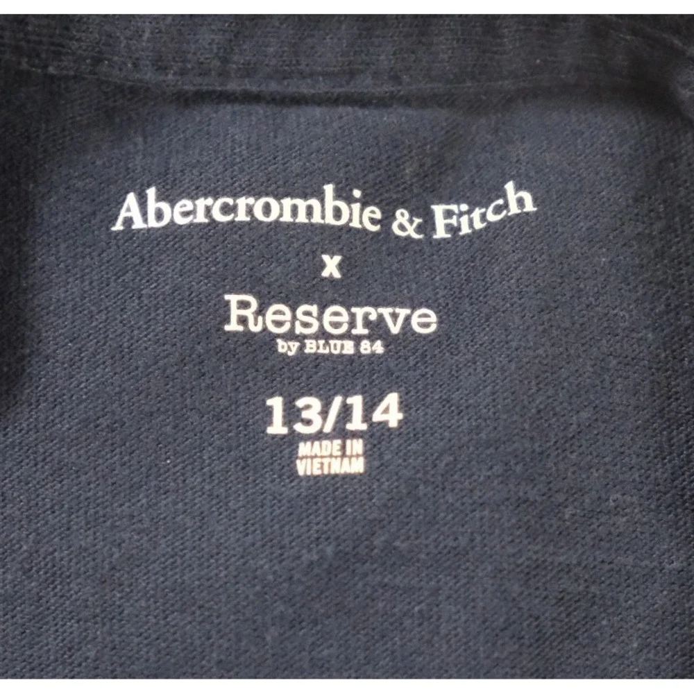 Abercrombie & Fitch‎ T-Shirt Kids 13/14 Navy 1991 NCAA Final Four March Madness